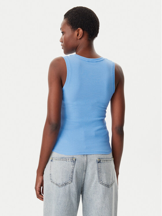 Tommy Jeans Tommy Jeans топ Essential DW0DW20673 Светлосиньо Slim Fit