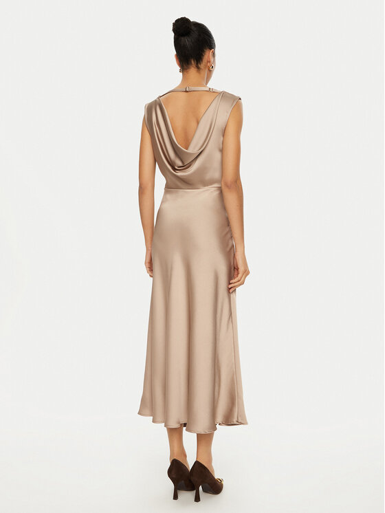 Imperial Imperial Rochie cocktail AFBAIBA Bej Slim Fit