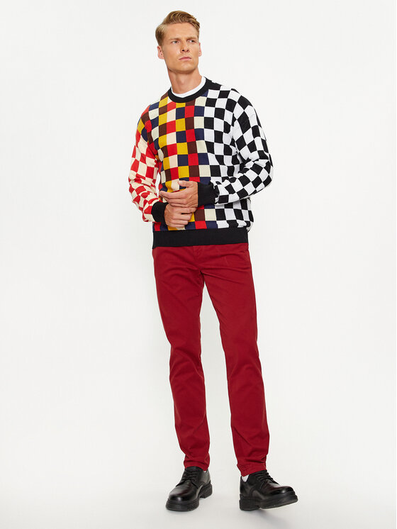 United Colors Of Benetton United Colors Of Benetton Majica dugih rukava 1094K104W Šarena Regular Fit