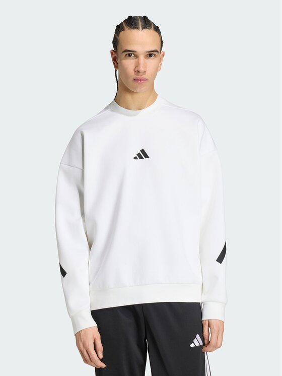 adidas adidas Bluza 165198 Biały Loose Fit