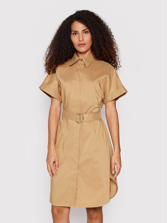 BOSS Boss Hemdkleid Dashile 50468013 Braun Regular Fit