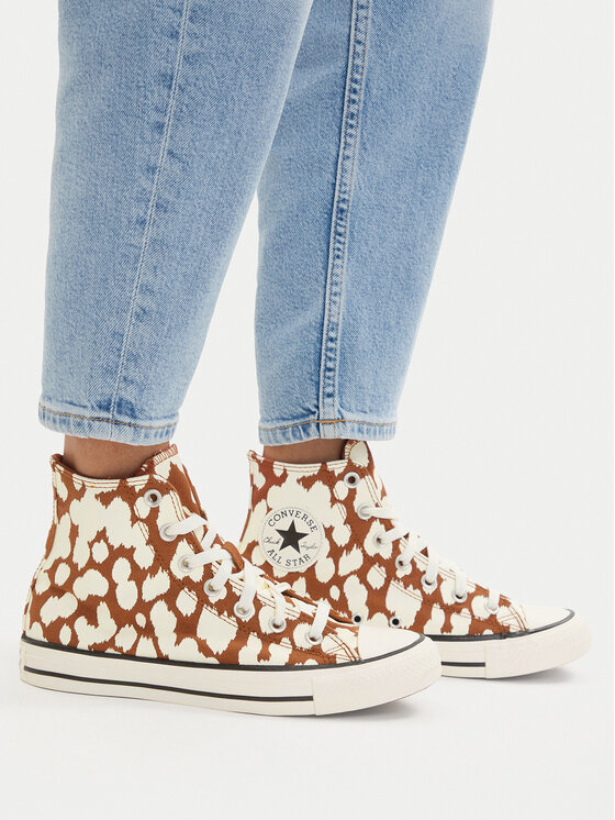 Converse Converse Кеди Chuck Taylor All Star Cow Print A17924C Коричневий
