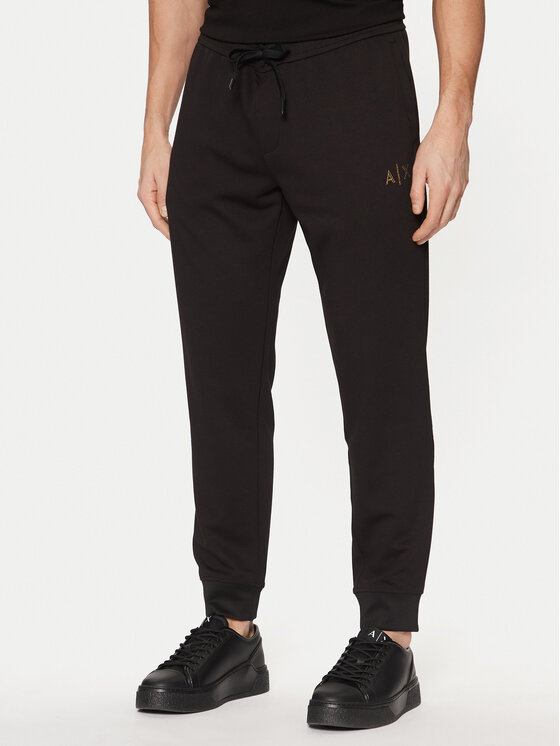 Męskie Spodnie dresowe Armani Exchange, Rozmiar S, Czarne, XM000333 AF12269 UC001