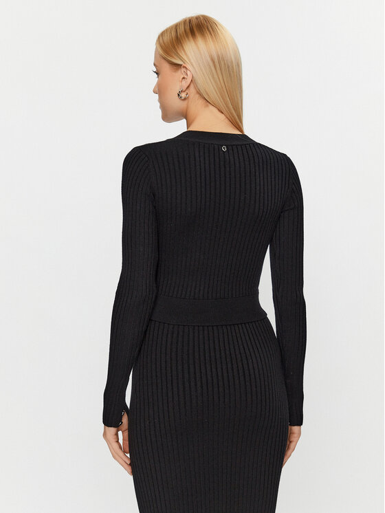 Guess Guess Pulover Lucie W3BR29 Z2V42 Negru Slim Fit