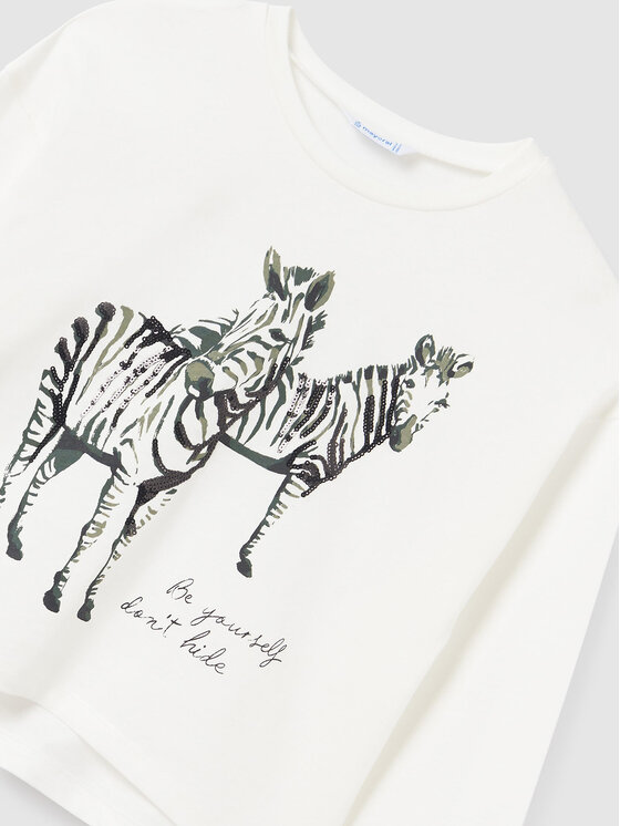 Mayoral Mayoral Bluse 7.058 Écru Regular Fit