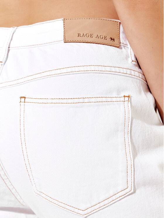Rage Age Rage Age Jeansy Pixie Bílá Regular Fit