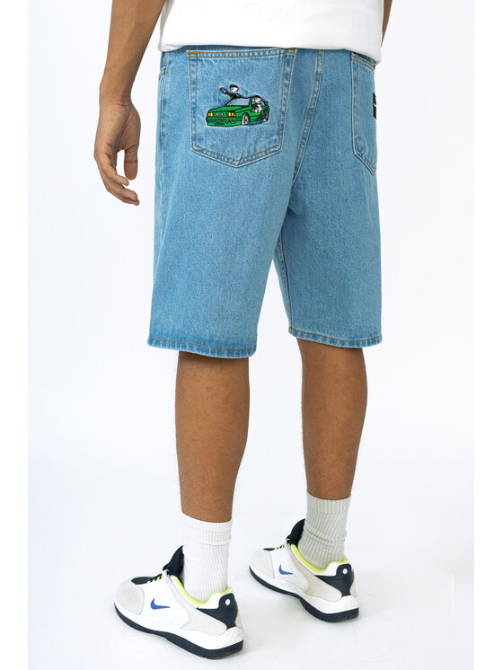 Kamuflage Męskie Szorty, rozmiar M, Niebieskie, Pull Up