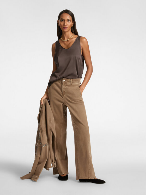 Elena Mirò Elena Mirò Top D105P000024N032 Marrone Regular Fit