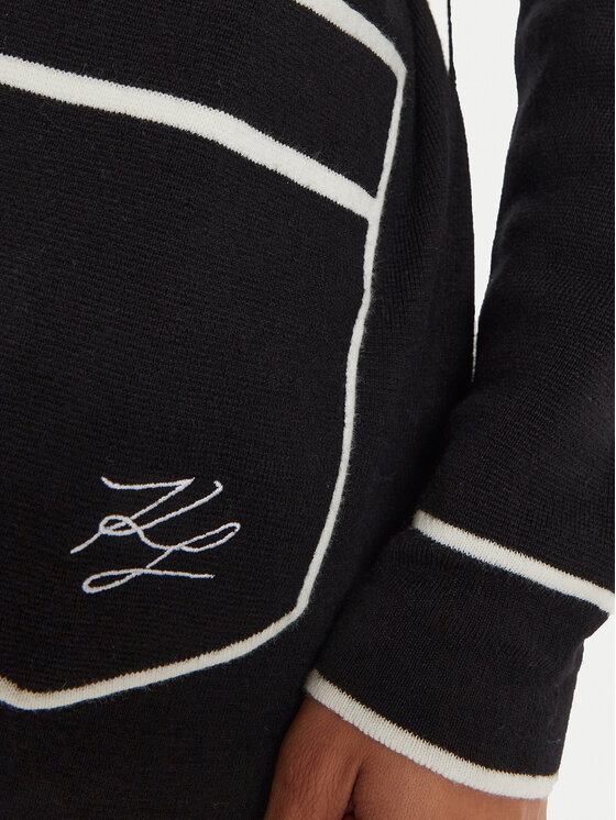 KARL LAGERFELD KARL LAGERFELD Kardiganas 240W2020 Juoda Regular Fit