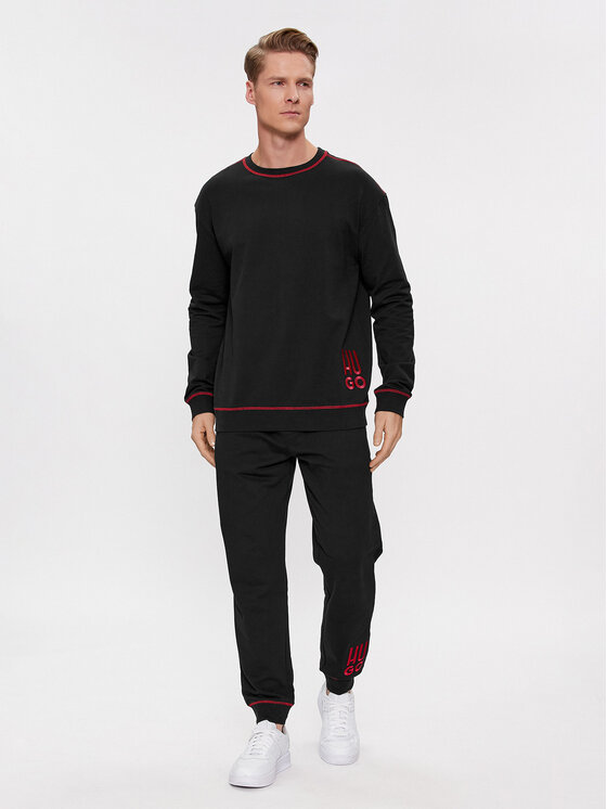 HUGO Hugo Sweatshirt Logo 50510524 Schwarz Relaxed Fit