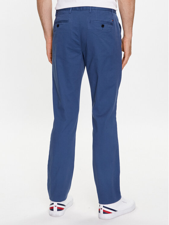 Tommy Hilfiger Tommy Hilfiger Pantaloni di tessuto Denton MW0MW25964 Blu Straight Fit