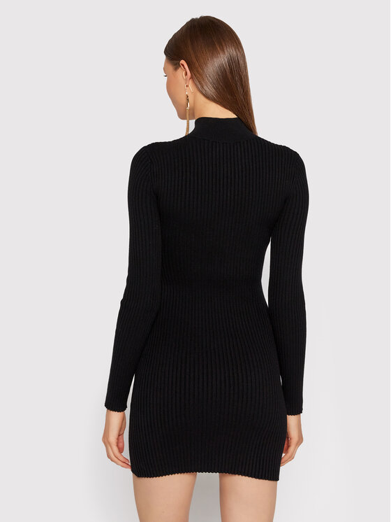 Vestito di maglia AM-45M-16E2-V380 Nero Slim Fit