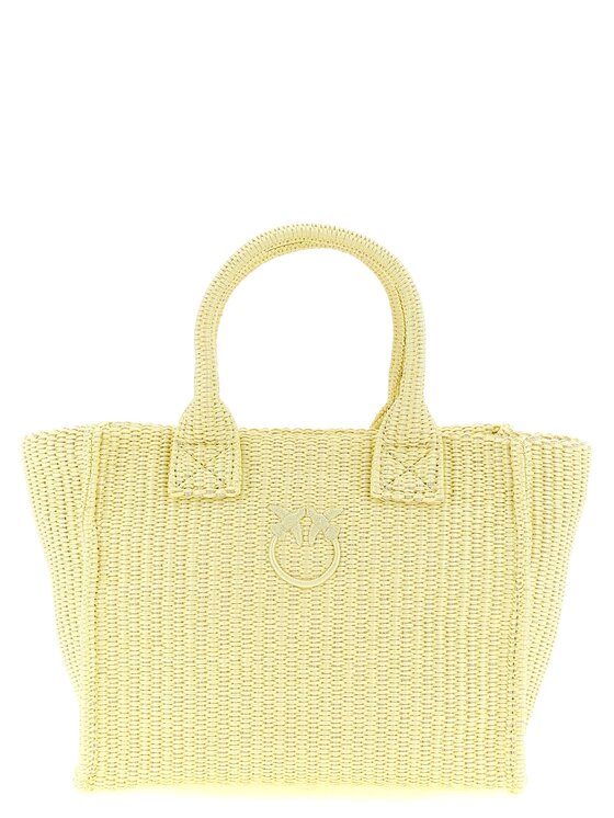 PINKO PINKO Torebka Bicolor Polypropylene Tote Żółty