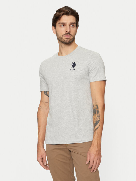 U.S. Polo Assn. T Shirt MUP3311 Grau Slim Fit Modivo