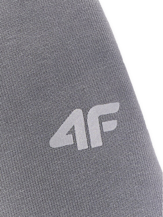 4F 4F Szorty materiałowe FOB SUMMER Szary jasny Regular Fit