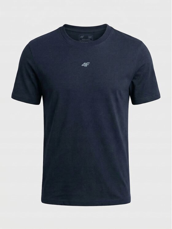 4F 4F T-Shirt Z-TTSHM3947-3-L Biały Regular Fit