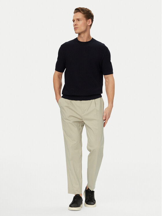 BOSS BOSS Sweter H-Nilton 50560468 Granatowy Regular Fit