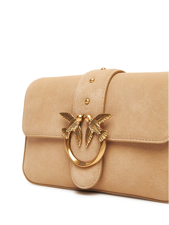 PINKO PINKO Rankinė Love One Mini Slouchy Fl PE 25 PLTT 104340 A2CC Smėlio