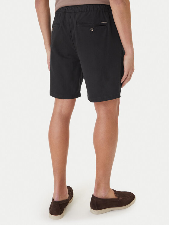 Nautica Nautica Auduma šorti Rava NCC03970 Melns Relaxed Fit