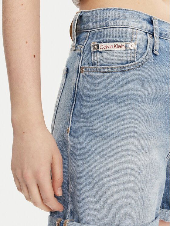 Calvin Klein Jeans Calvin Klein Jeans Džínsové šortky J20J225152 Modrá Mom Fit