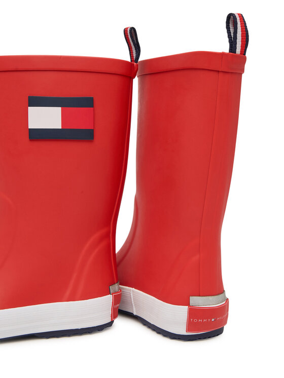 Tommy Hilfiger Tommy Hilfiger Gumene čizme Flag Rain Boot T3XC-33923-0047 S Crvena
