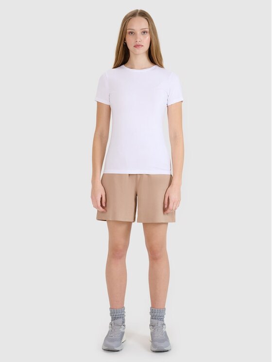 4F 4F T-shirt 4FRMM00TTSHF2709-10S Bianco Authentic Slim Fit