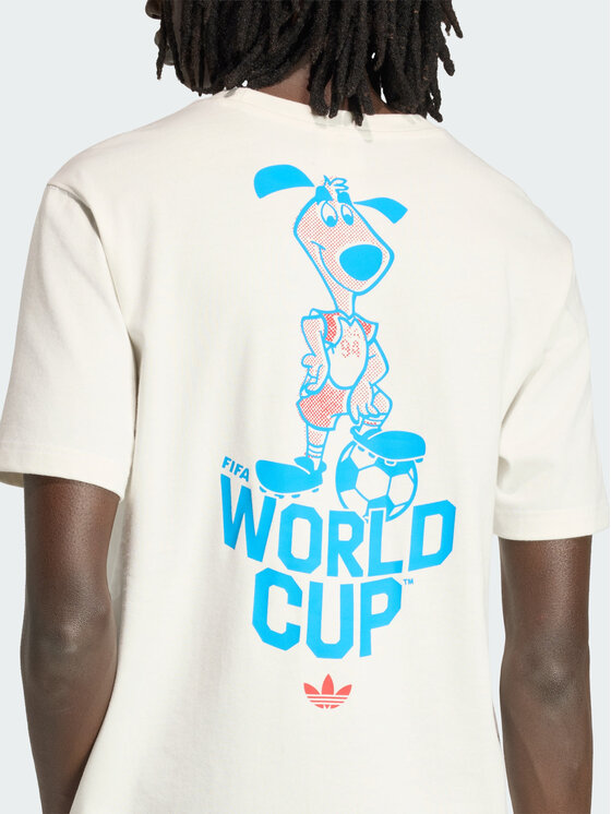 adidas adidas Koszulka techniczna FIFA World Cup 26™ Striker Mascot Biały Regular Fit