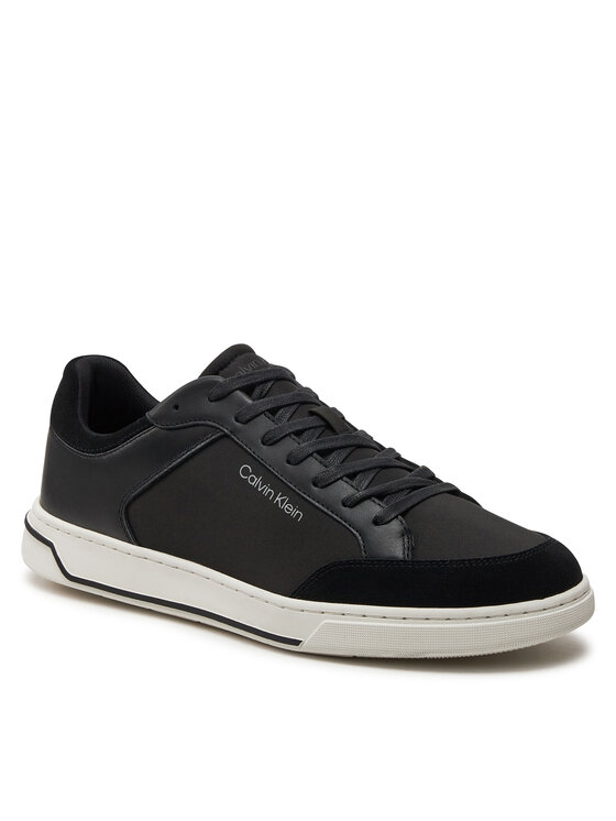 Calvin Klein Calvin Klein Sneakersy Low Top Lace Up Mix HM0HM01395 Čierna