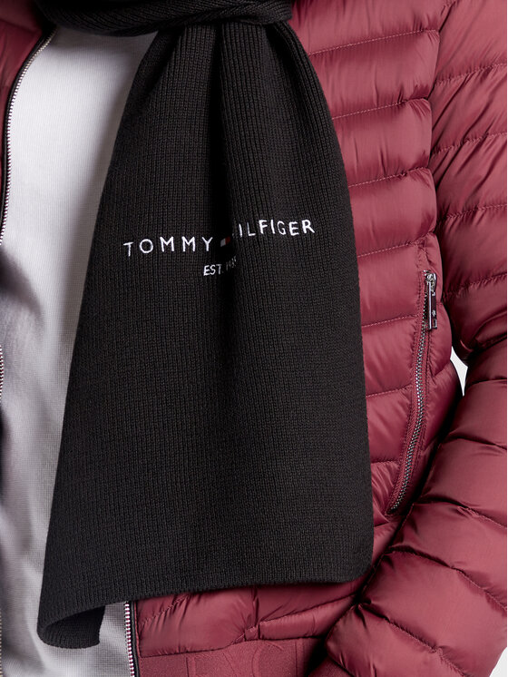 Tommy Hilfiger Tommy Hilfiger Κασκόλ Horizon AM0AM10372 Μαύρο