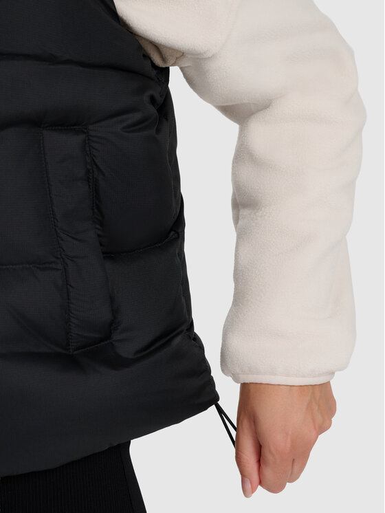 4F 4F Kamizelka NATURAL (DOWN) WARMTH Czarny Oversize