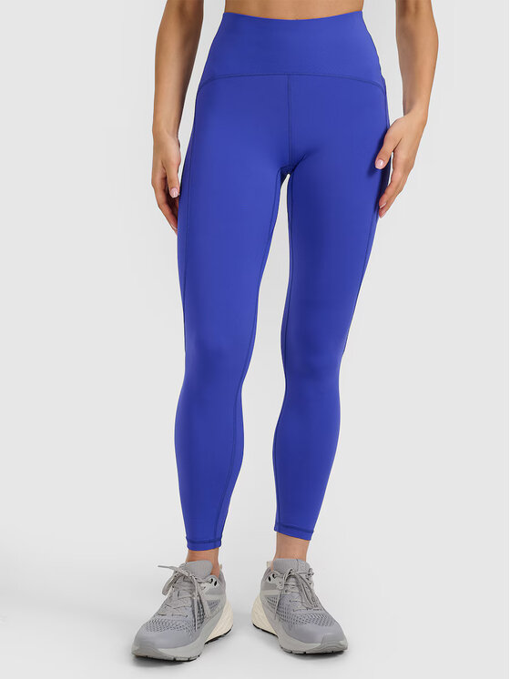 4F 4F Legginsy TRAINING Niebieski Slim Fit
