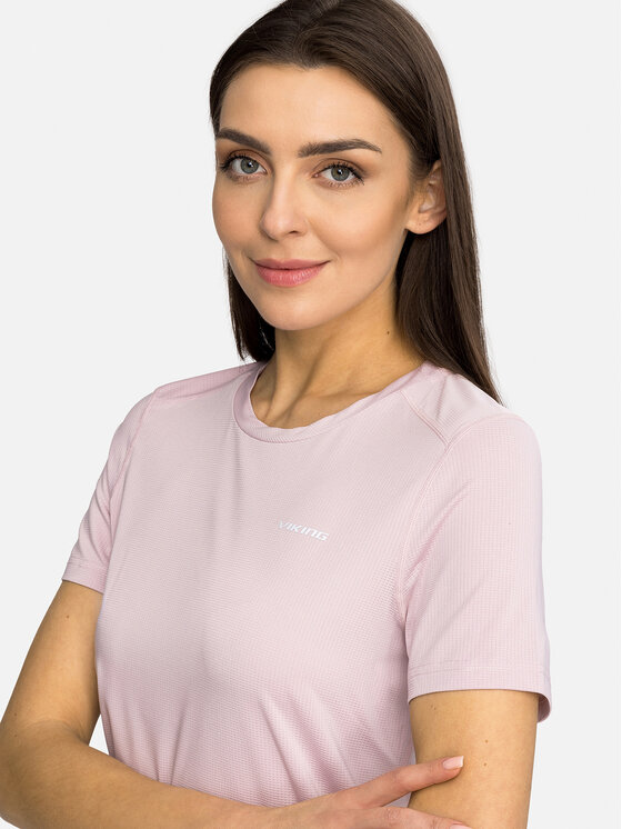 Viking Viking T-Shirt Tover Różowy jasny Regular Fit