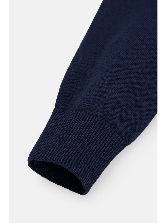 Lancerto Lancerto Sweter Jordi SW073222000070 Granatowy Regular Fit
