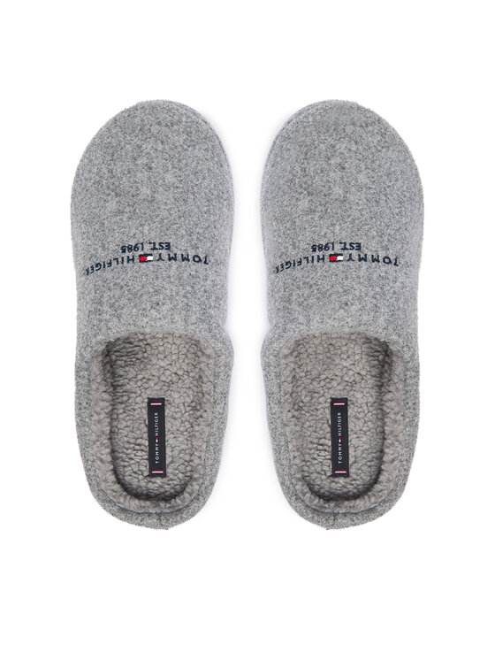 Tommy Hilfiger Tommy Hilfiger Hausschuhe Felt House FM0FM05614 Grau