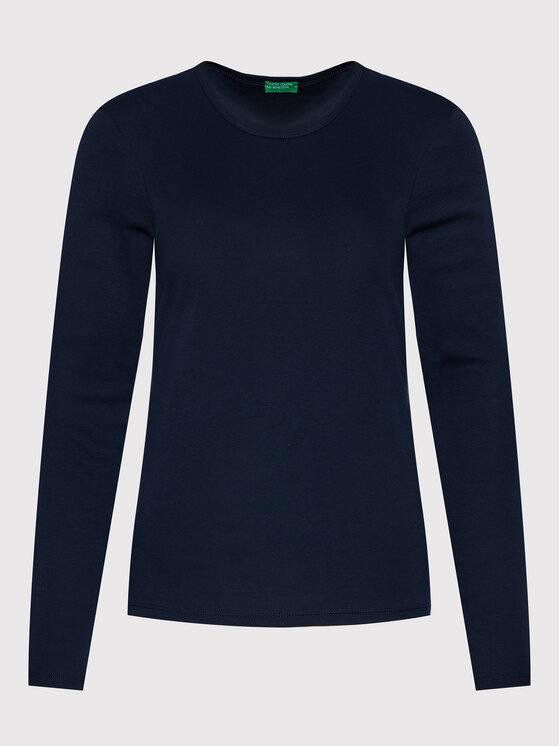 United Colors Of Benetton United Colors Of Benetton Majica 3GA2E16F9 Tamnoplava Regular Fit