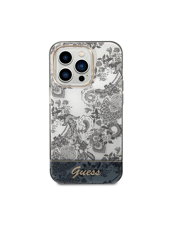 Guess Guess Etui na telefon Porcelain Collection Szary