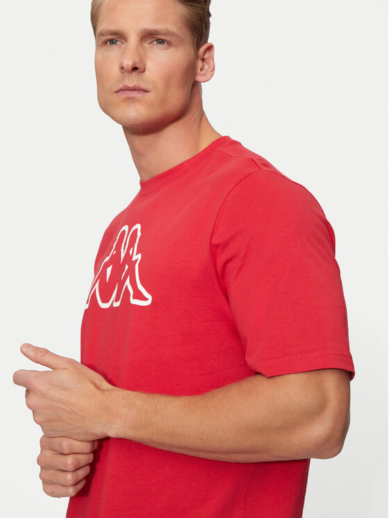Kappa Kappa T-särk Logo Korpo Cromen 303HZ70 Punane Regular Fit