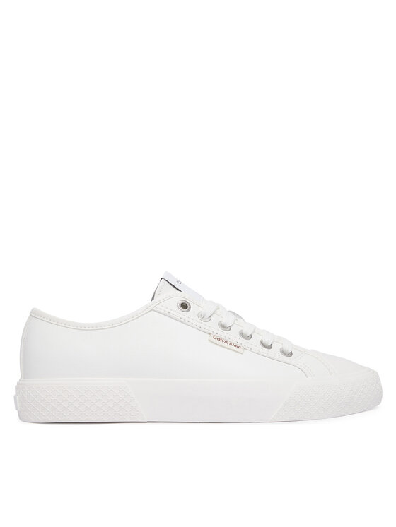 Calvin Klein Teniși Vulc Lace Up Low Lth HW0HW03077 Alb