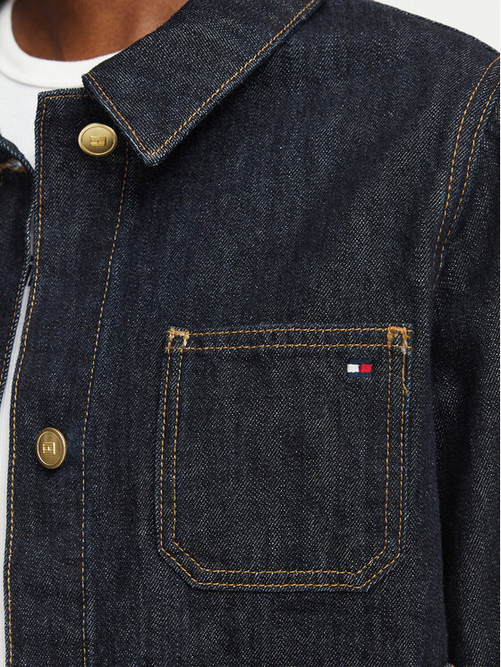 Tommy Hilfiger Tommy Hilfiger Дънково яке Lady WW0WW50002 Тъмносин Regular Fit