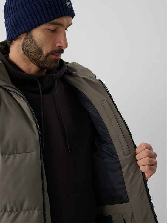 4F 4F Kurtka zimowa URBAN COMMUTER Khaki Regular Fit