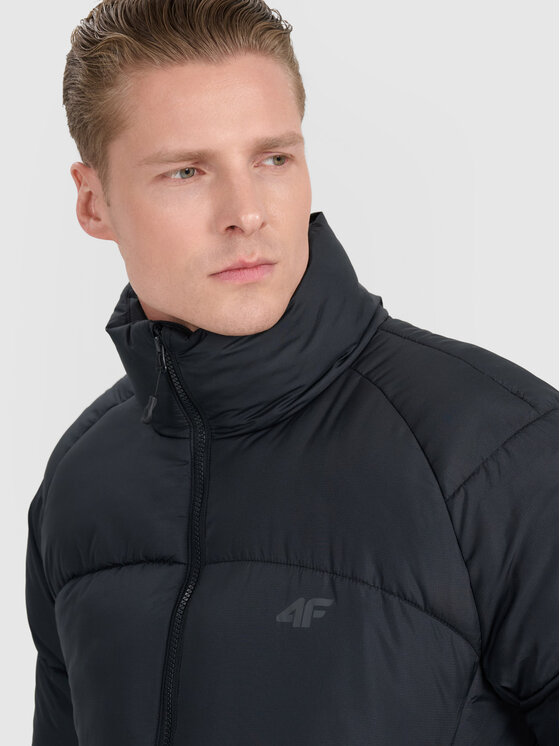 4F 4F Kurtka puchowa MIDSHOP TEXTILE Czarny Regular Fit
