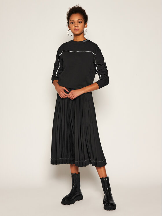 Calvin Klein Calvin Klein Gonna plissettata Sunray Pleat K20K202101 Nero Regular Fit