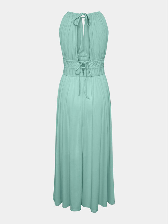 YAS YAS Koktejlové šaty Olinda 26032460 Zelená Regular Fit