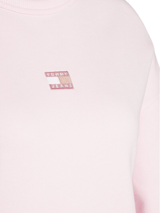 Tommy Jeans Tommy Jeans Mikina Badge DW0DW17325 Růžová Boxy Fit