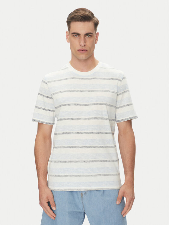 Jack & Jones Jack & Jones Tričko Birk 12268437 Krémová Standard Fit