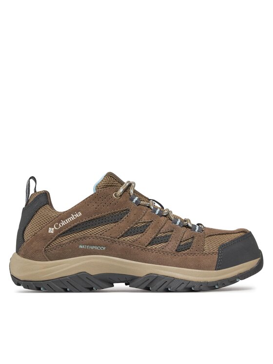 columbia chaussures de trekking crestwoodâ¢ waterproof 1765411 marron