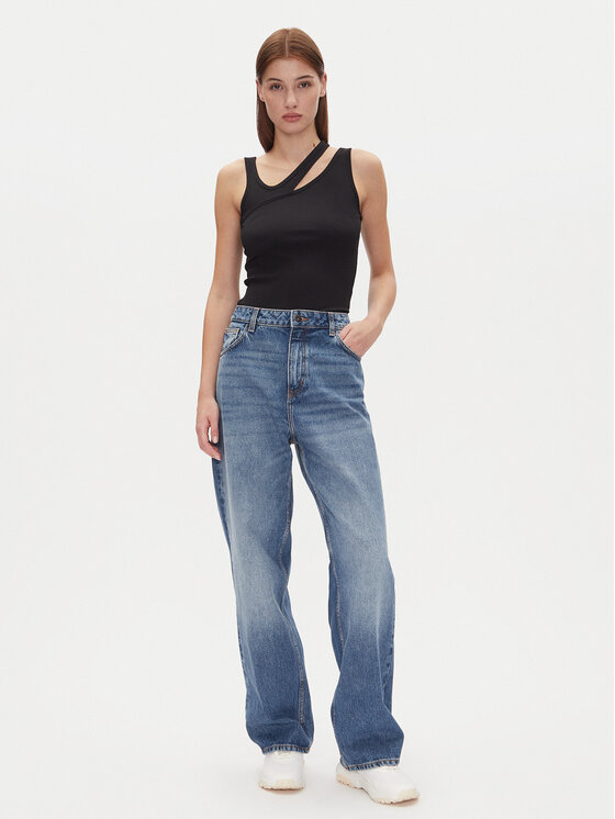 HUGO HUGO Top Datrus 50537044 Czarny Slim Fit
