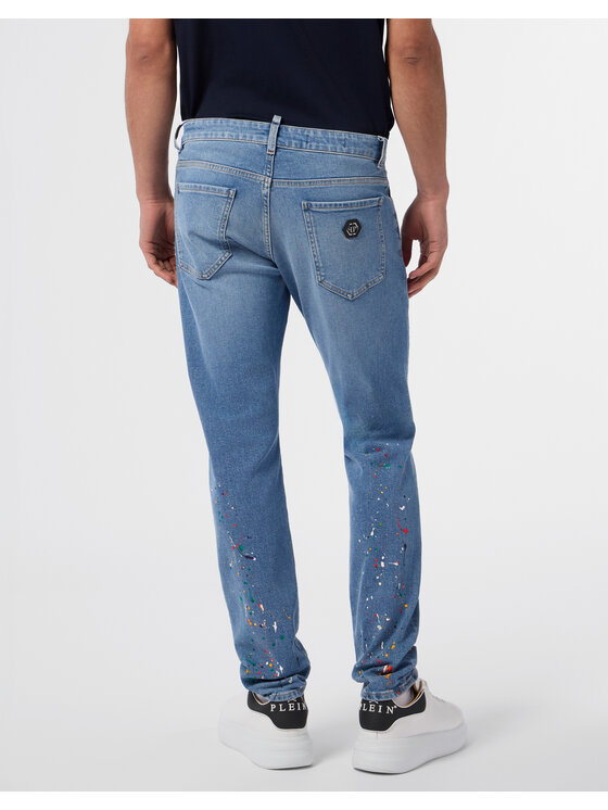 PHILIPP PLEIN PHILIPP PLEIN Jeansy 29789 Niebieski Straight Leg