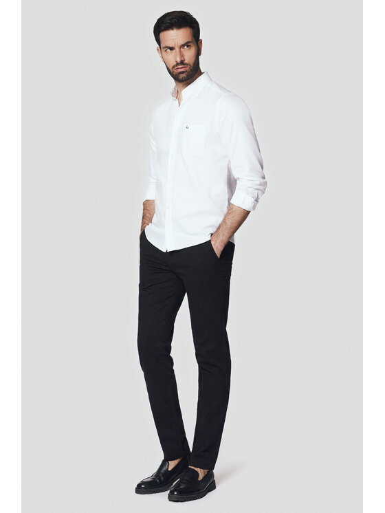 Lancerto Lancerto Chinosy Maroko SP082124000004 Czarny Slim Fit