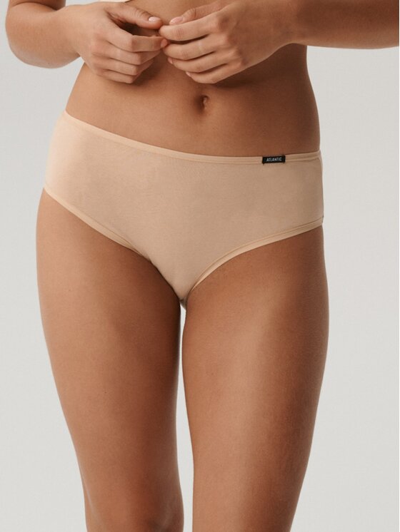 Atlantic Atlantic Figi klasyczne flat elastic classic Beżowy